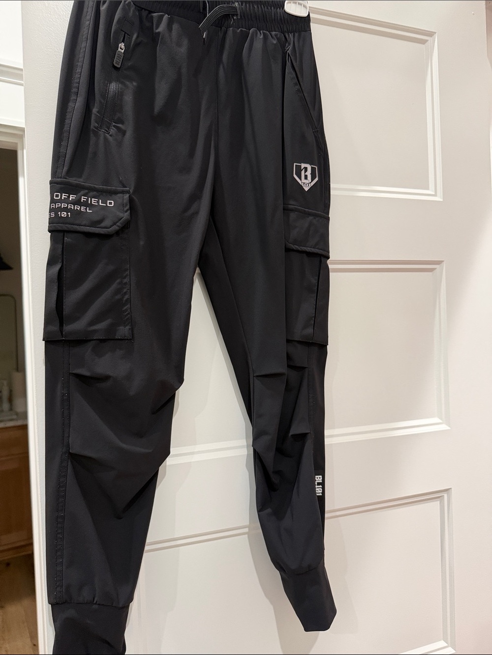 Boys bsbl101 Black Cargo Jogger Pants